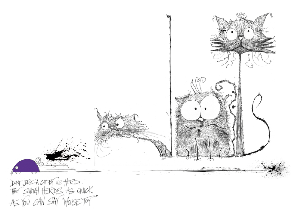 ILLUSTRATION: Crazy Cats