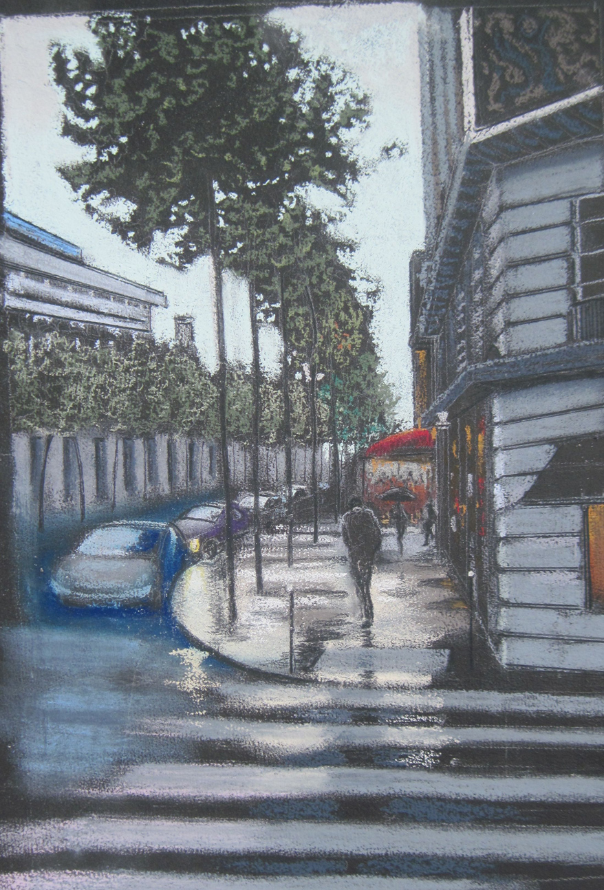 Wet Street-Paris