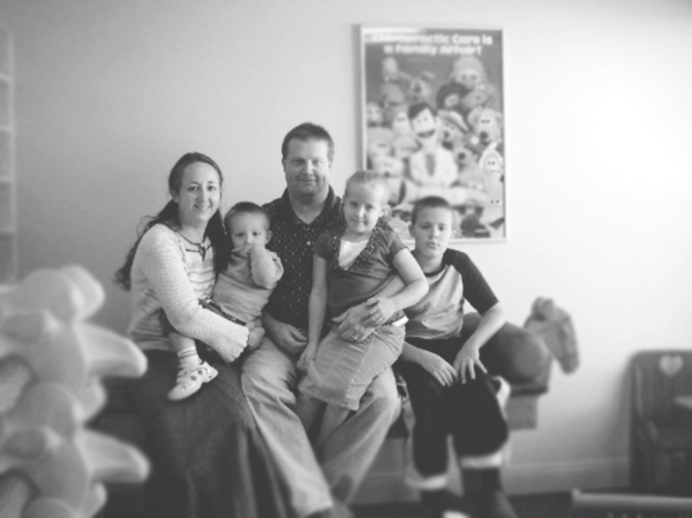 Rachel and family in 2006