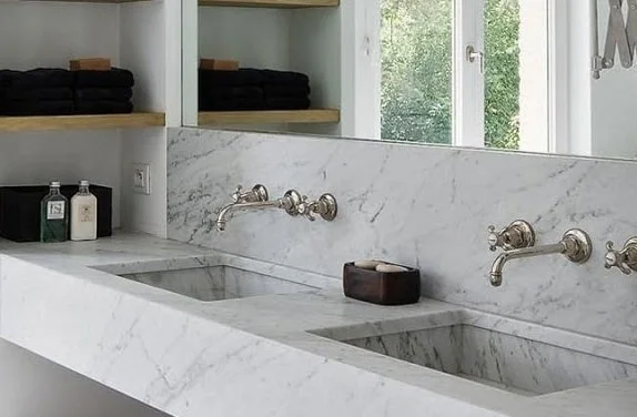 INTEGRATED SINKS IN marble counter top on wood frame.jpg