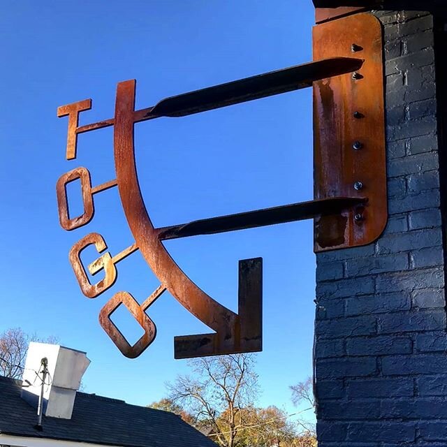 #togo or #nottogo that is the question. #restaurant #decatur #Ammazza #signage #steel #fabrication