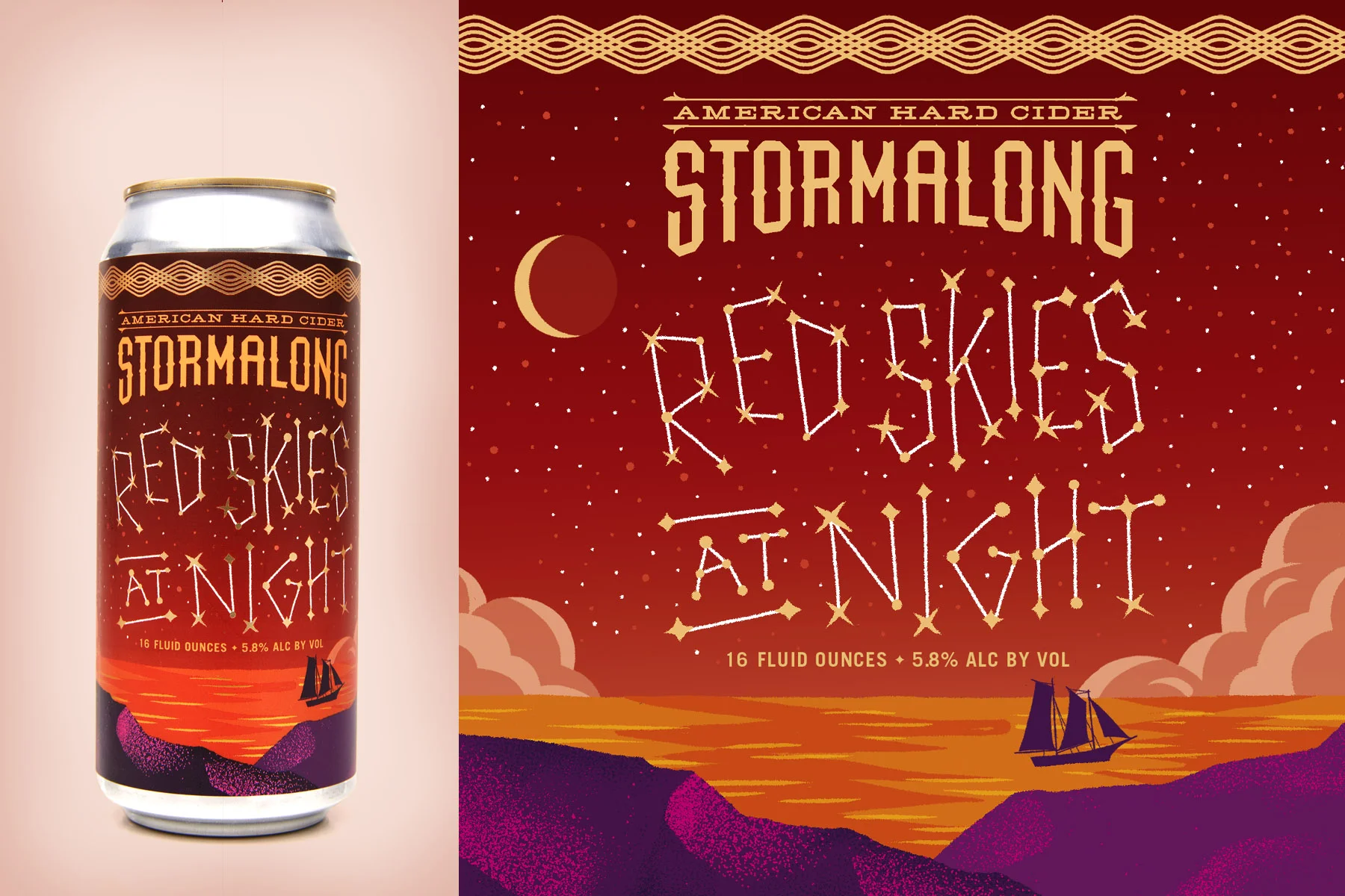 Stormalong Hard Cider Can