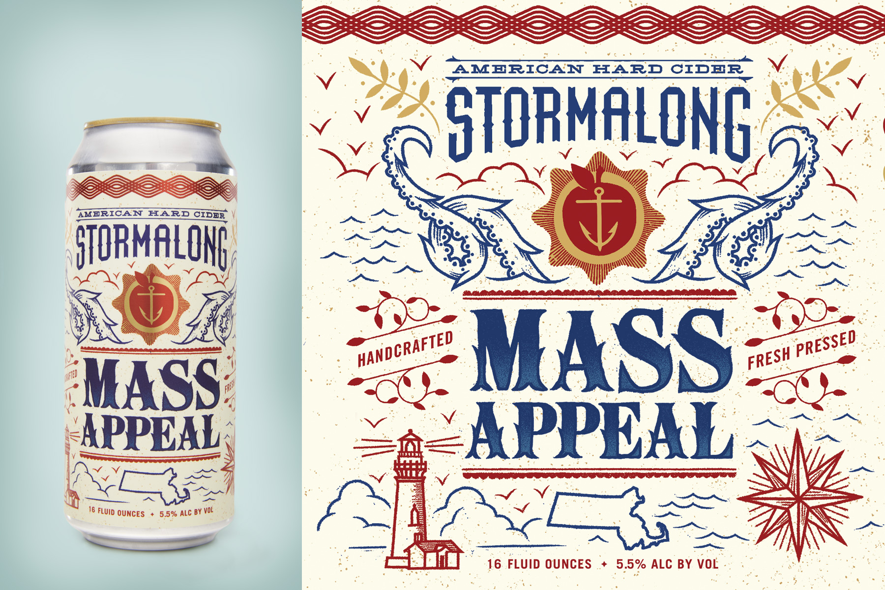 Stormalong Hard Cider Can