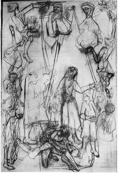 Study for 'Le Miracle de Lourdes'