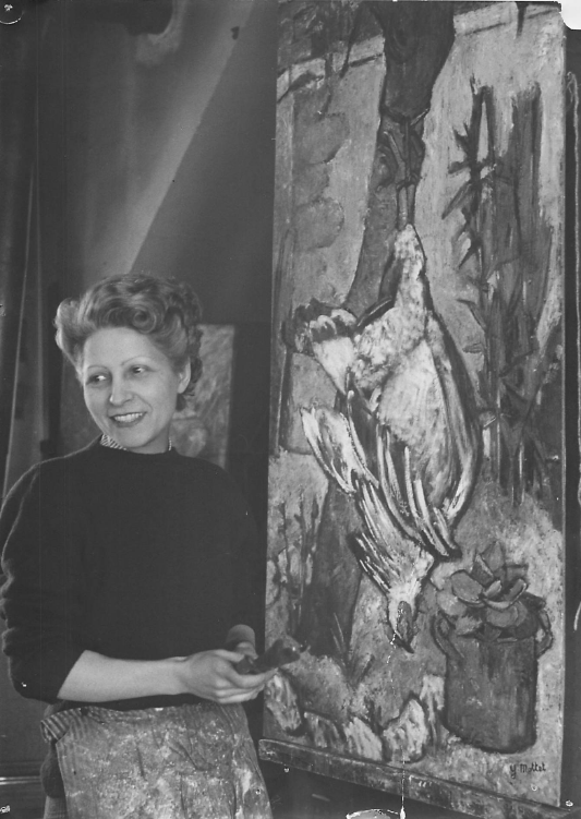 Yvonne Mottet in her studio