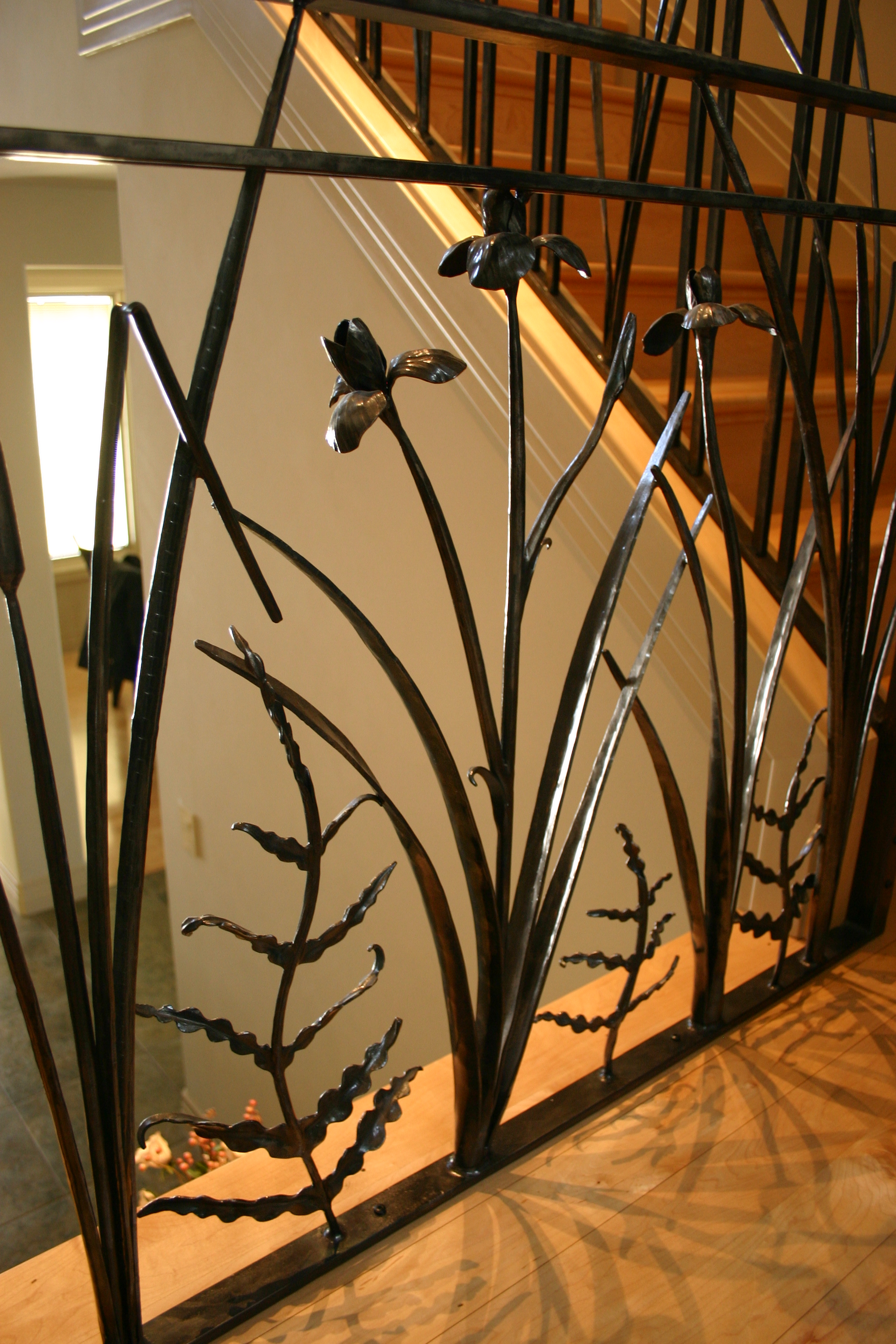 Organic Craftsman style railing. Private Residence, Rives Junction Mi.