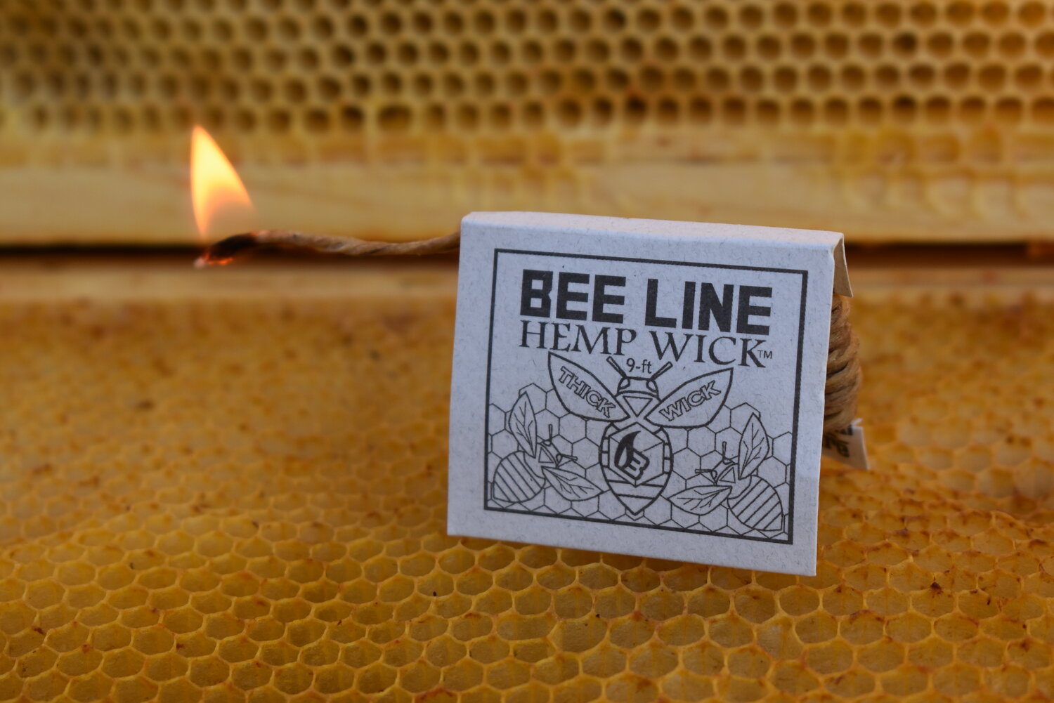 Bee Line – Thick Hemp Wick 200ft