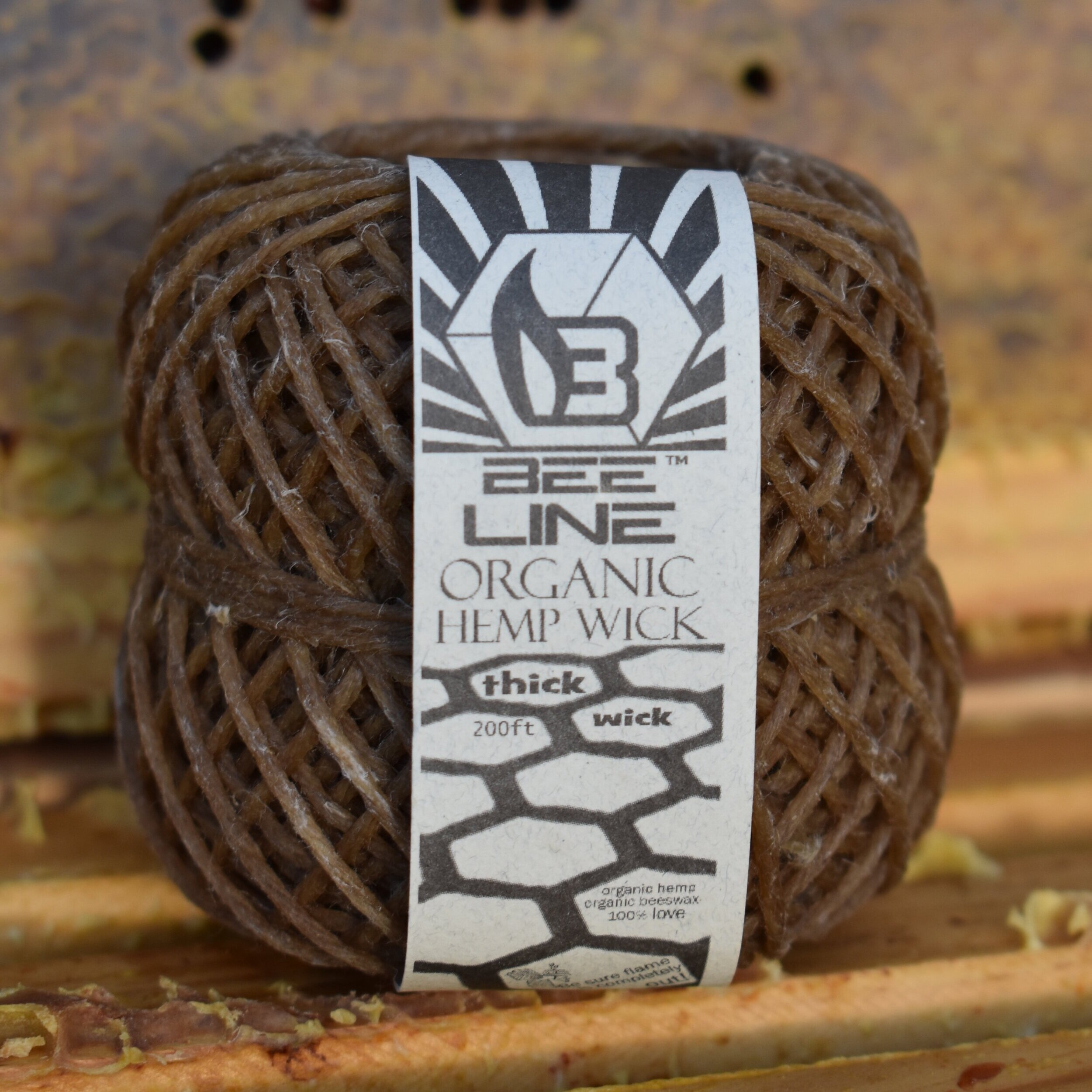 THICK - Hemp Wick Ball — Bee Line Hemp Wick® | The World's First & Finest Hemp Wick Company