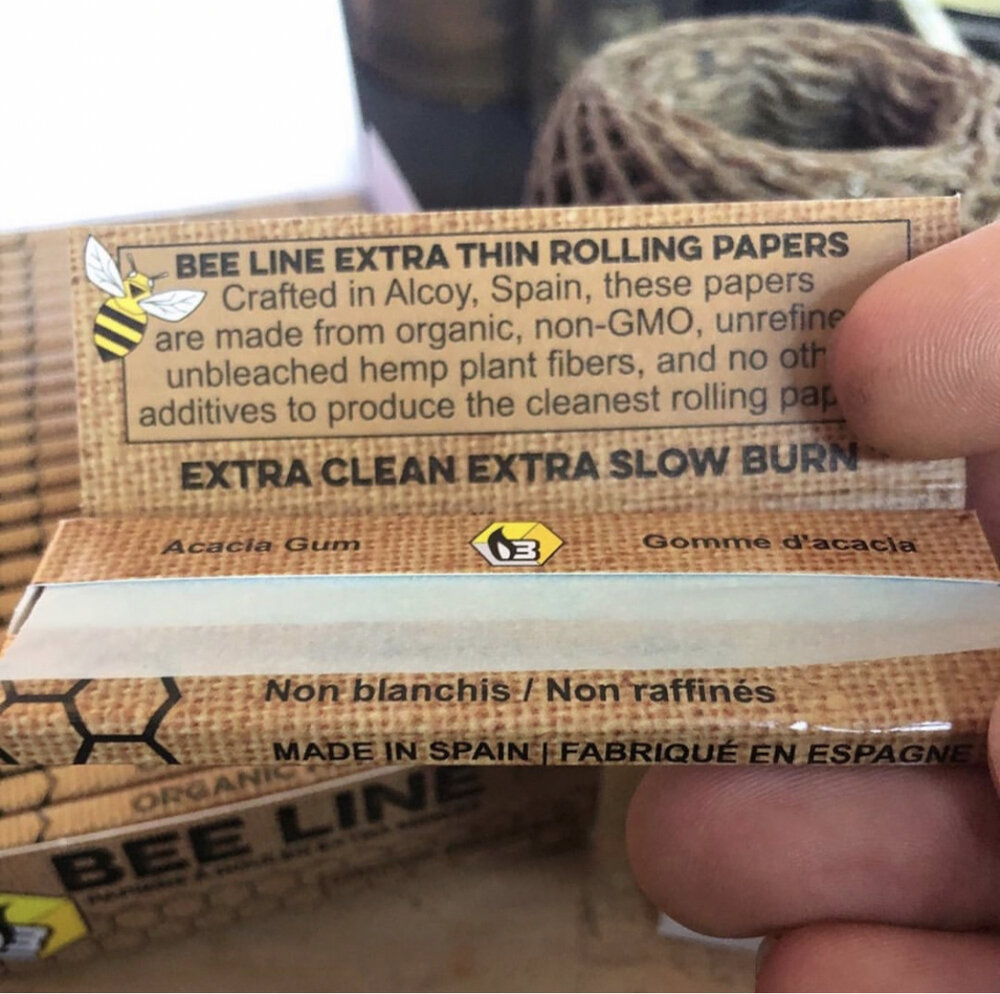 Organic Hemp Rolling Papers — Bee Line Hemp Wick®