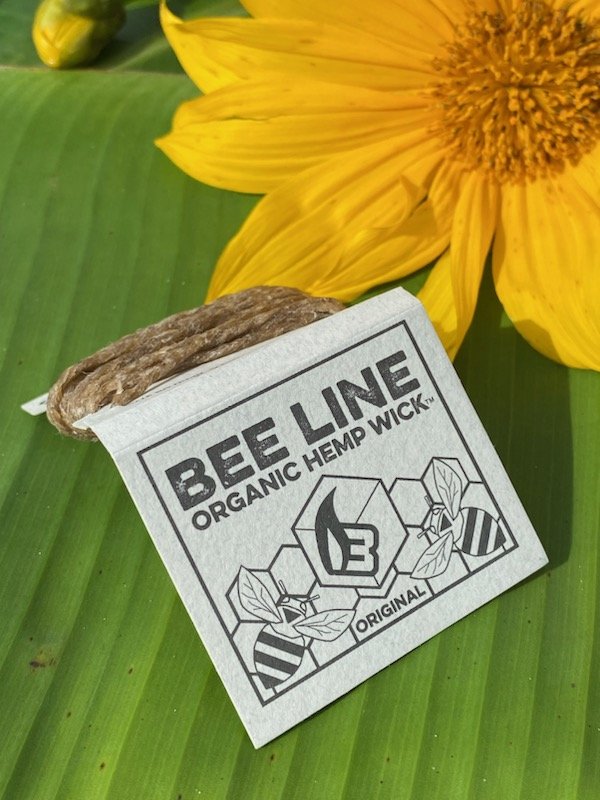 420 Accessories - Hemp Wick - Organic Bees Wax Natural Hemp Roll