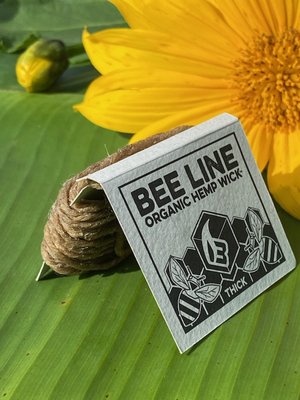 Bee Line – Thick Hemp Wick 200ft