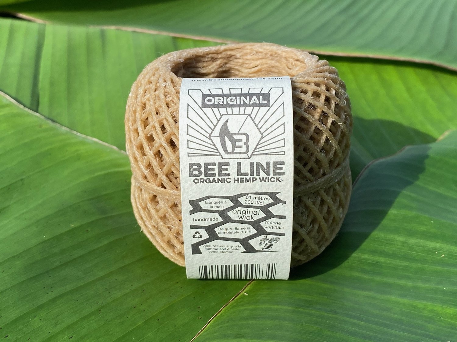 Bee Line Organic Hemp Wick Spool 200-Feet