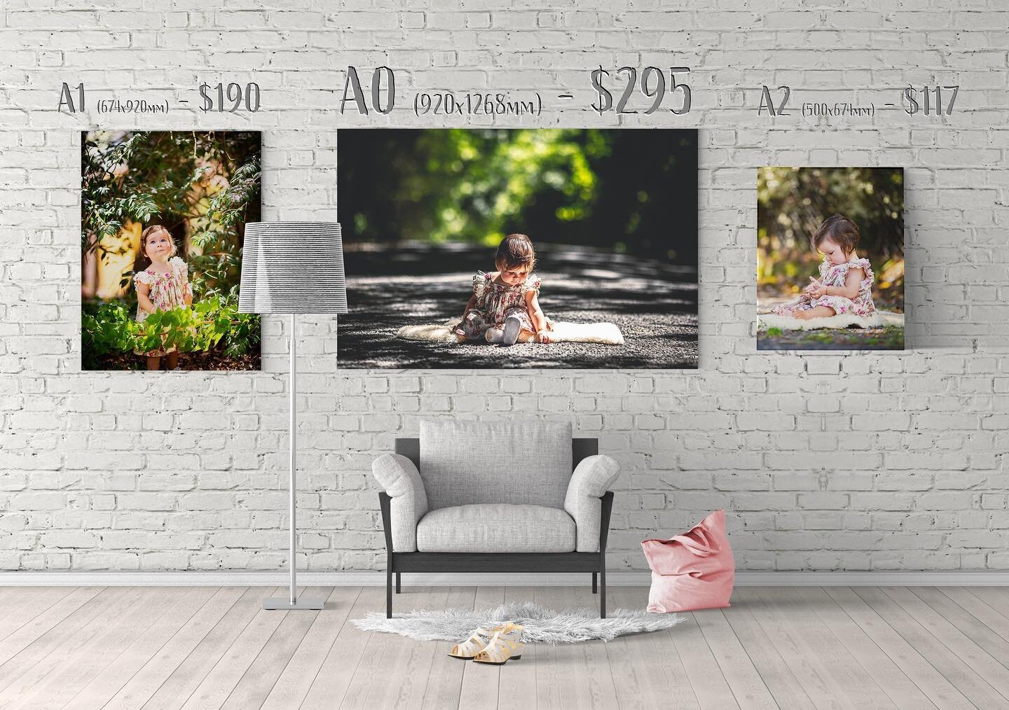 Do you want your own canvas art on your walls at home? Send me files, or let&rsquo;s shoot some new ones - either is cool! 

A3 377x500mm - $85 
A2 500x674mm - $117
A1 674x920mm - $190 
A0 920x1268mm - $295

All sizes include an 80mm wrap. A4 and cus