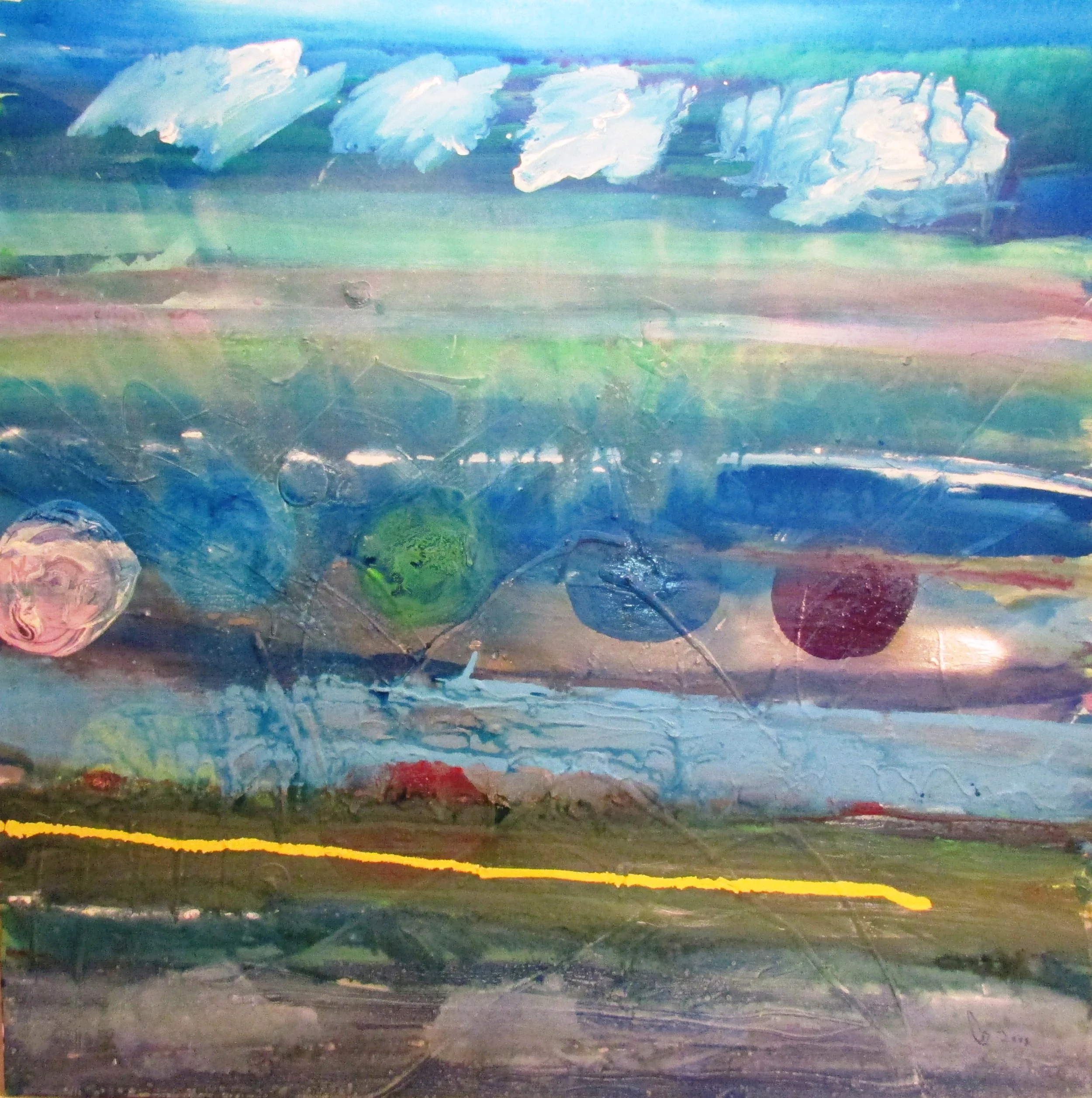 Afternoon Sky 2009 40x40 $800.00