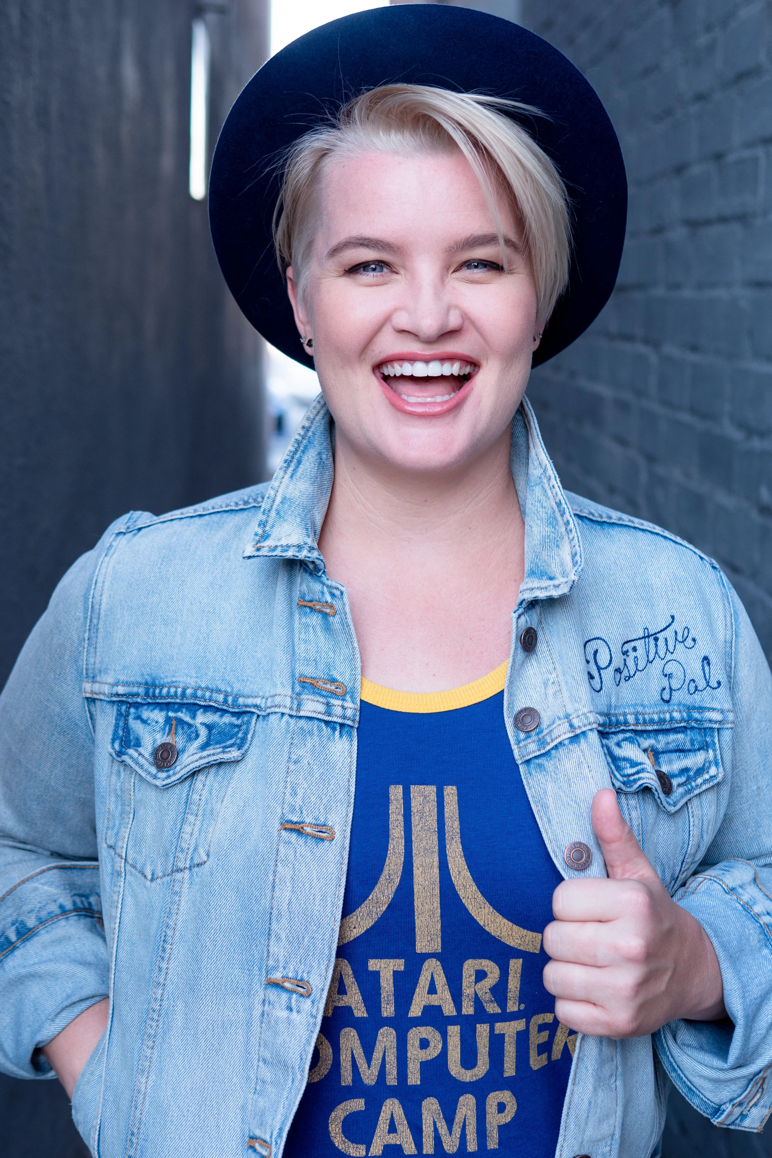 All smiles with the blue hat and atari shirt.jpg