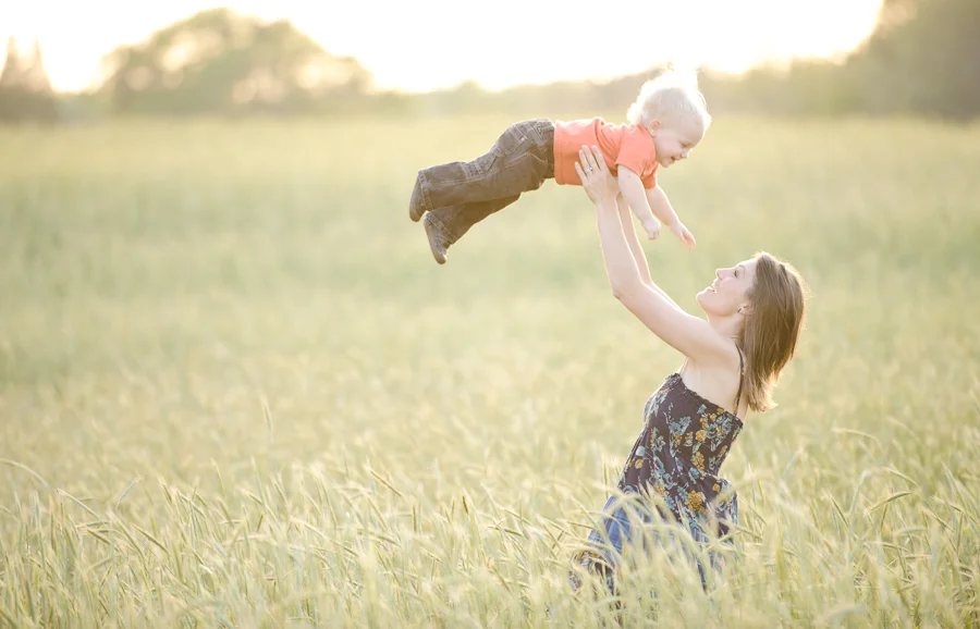 Florida Wheat Field Family Portrait Photography
