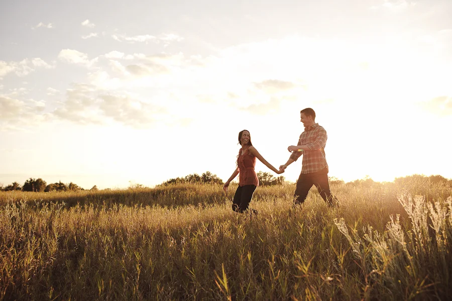November Light Engagement Session | Lakeland, FL | Golden Field