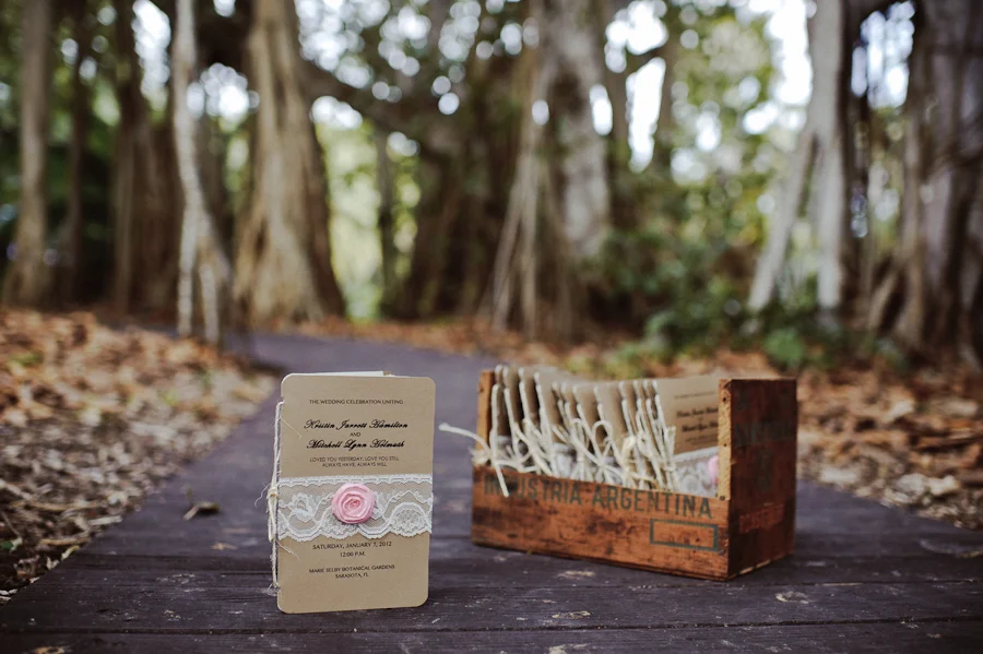 Beautiful Wedding Program and Invitation