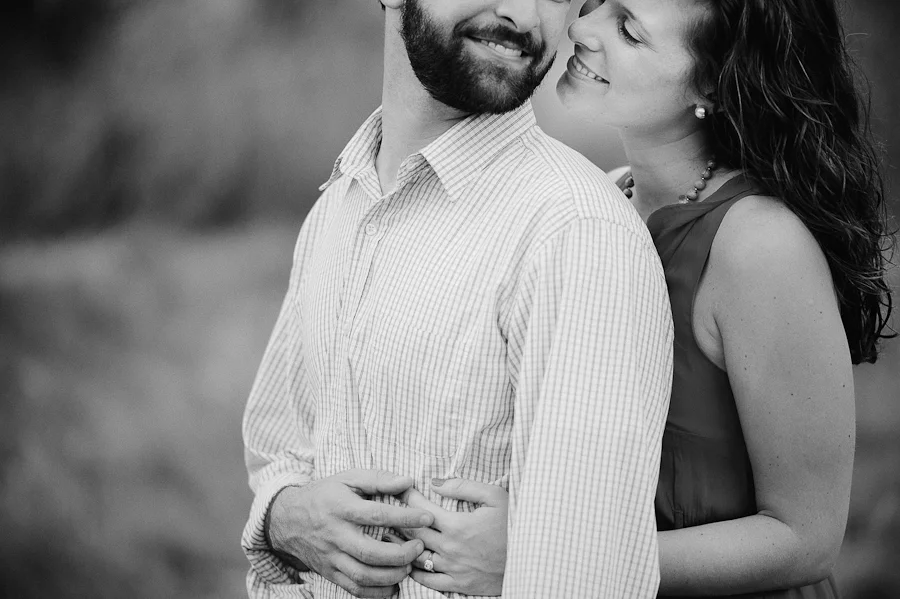 Black and White Engagement Photography