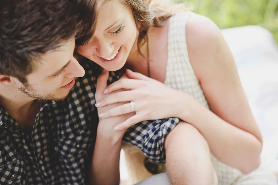 sunglow photography, lakeland engagement, natural light, woods