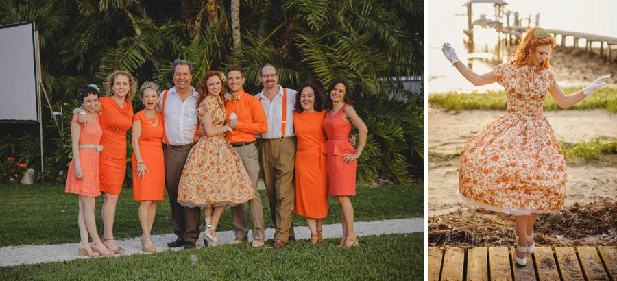 orange wedding