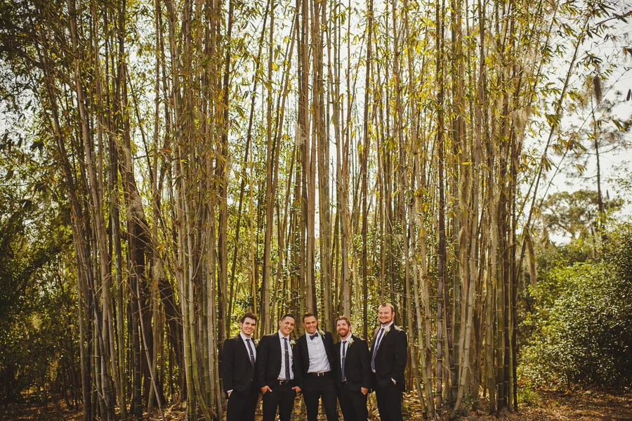 groomsmen, bamboo
