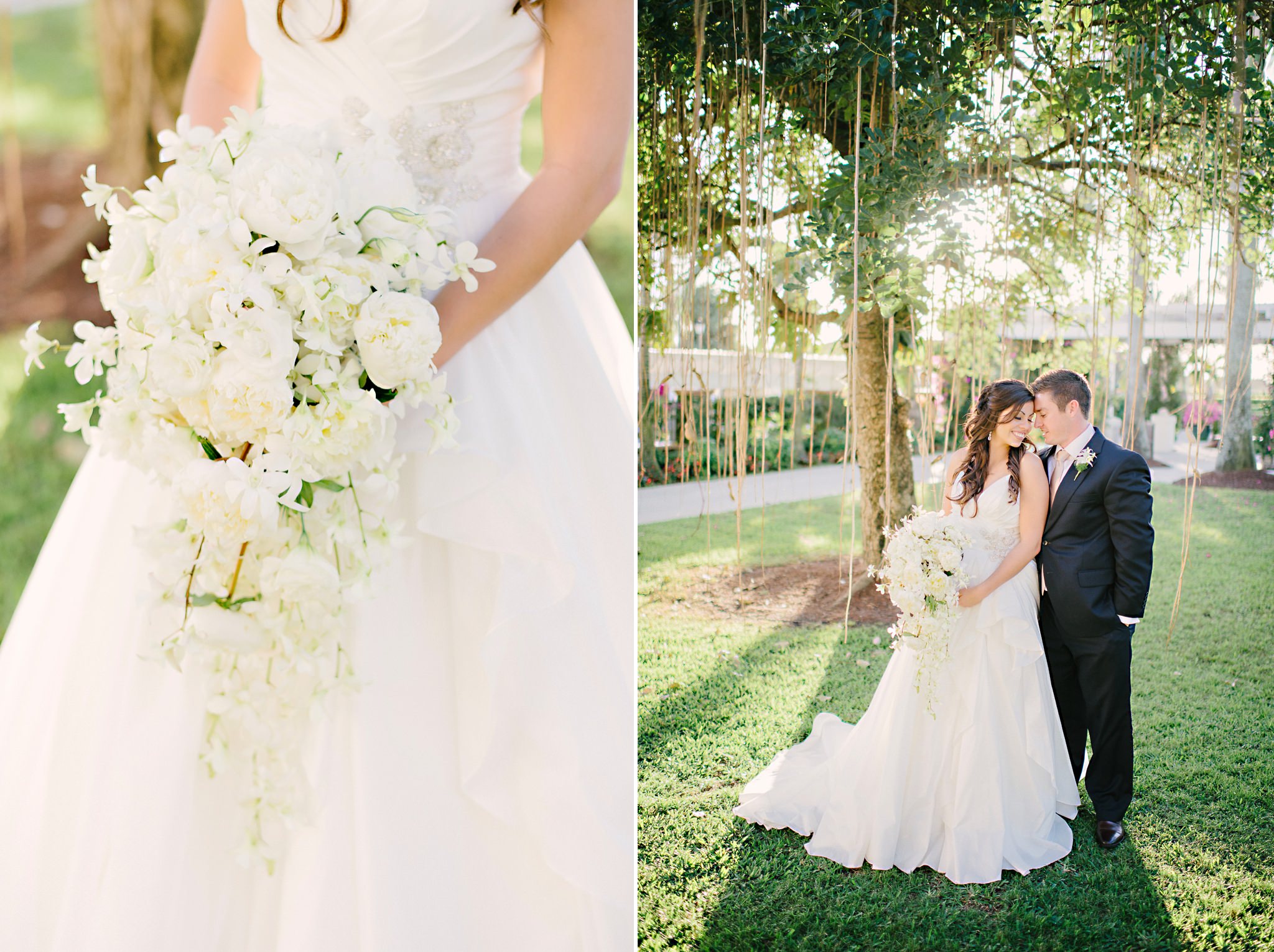 Beautiful Cascade of Peonies Wedding Bouquet by Evelyn Mahanes