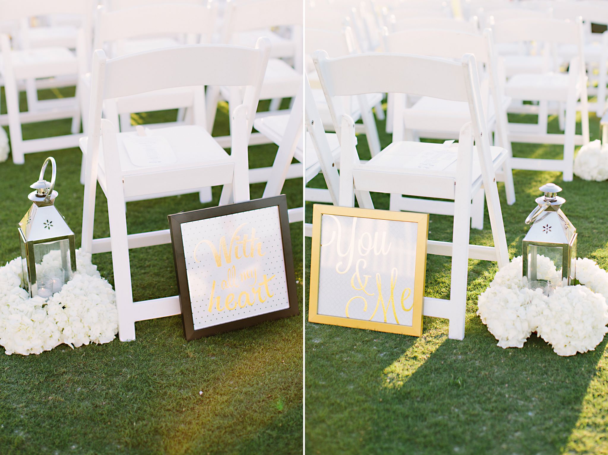 Cute Gold Wedding Details