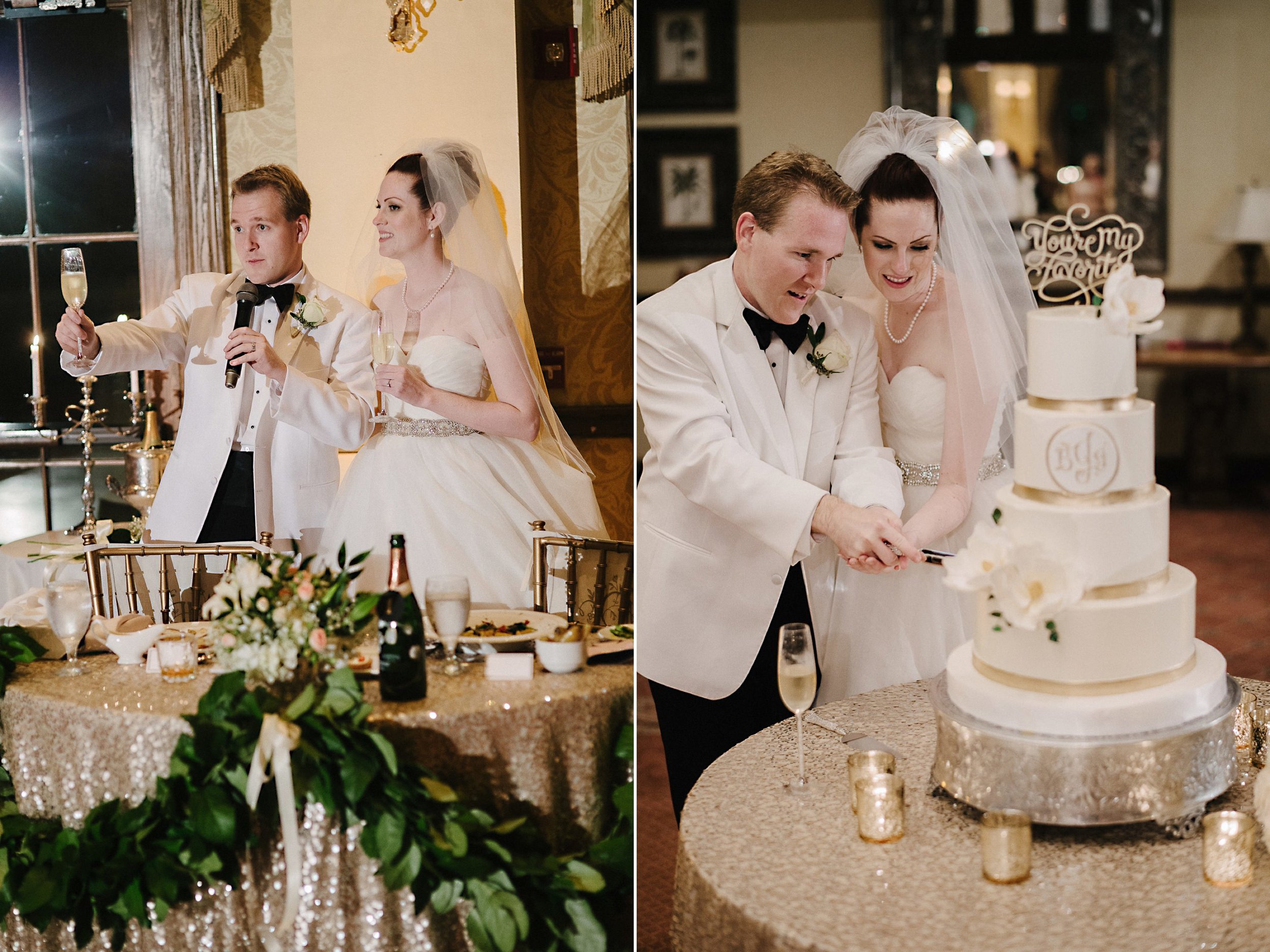 Elegant Rose Gold, Gold, and Silver Wedding Reception by I Do Details in Orlando Florida