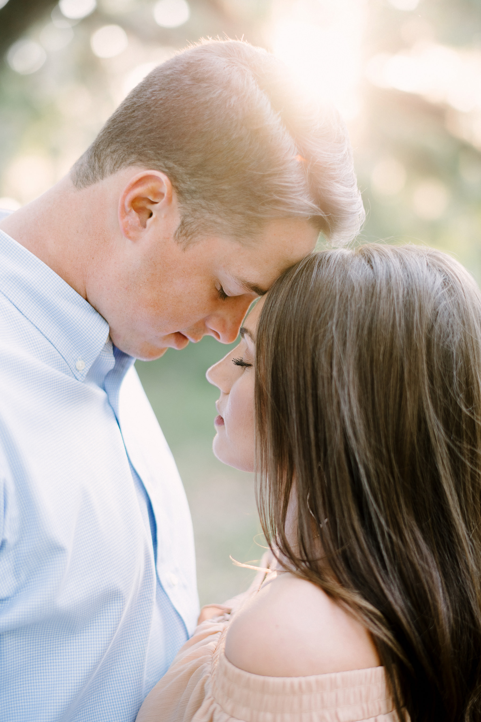 Romantic Timeless Bright Airy Engagement Photography by Sunglow 