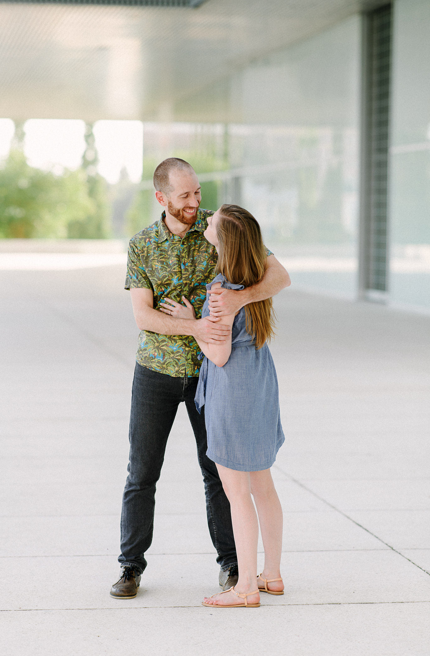 Dowtown Tampa Engagement Session in the City