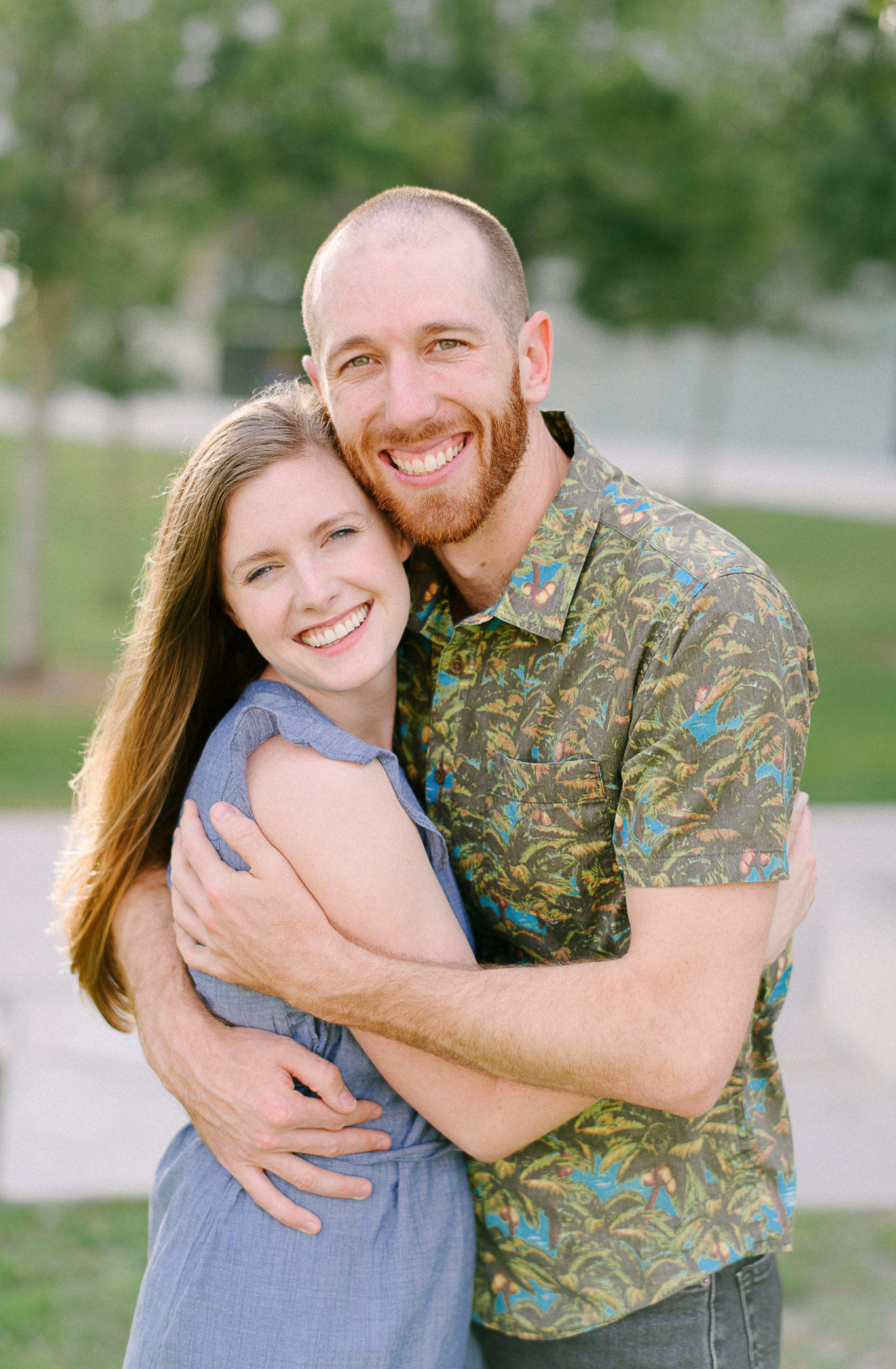 Dowtown Tampa Engagement Session in the City