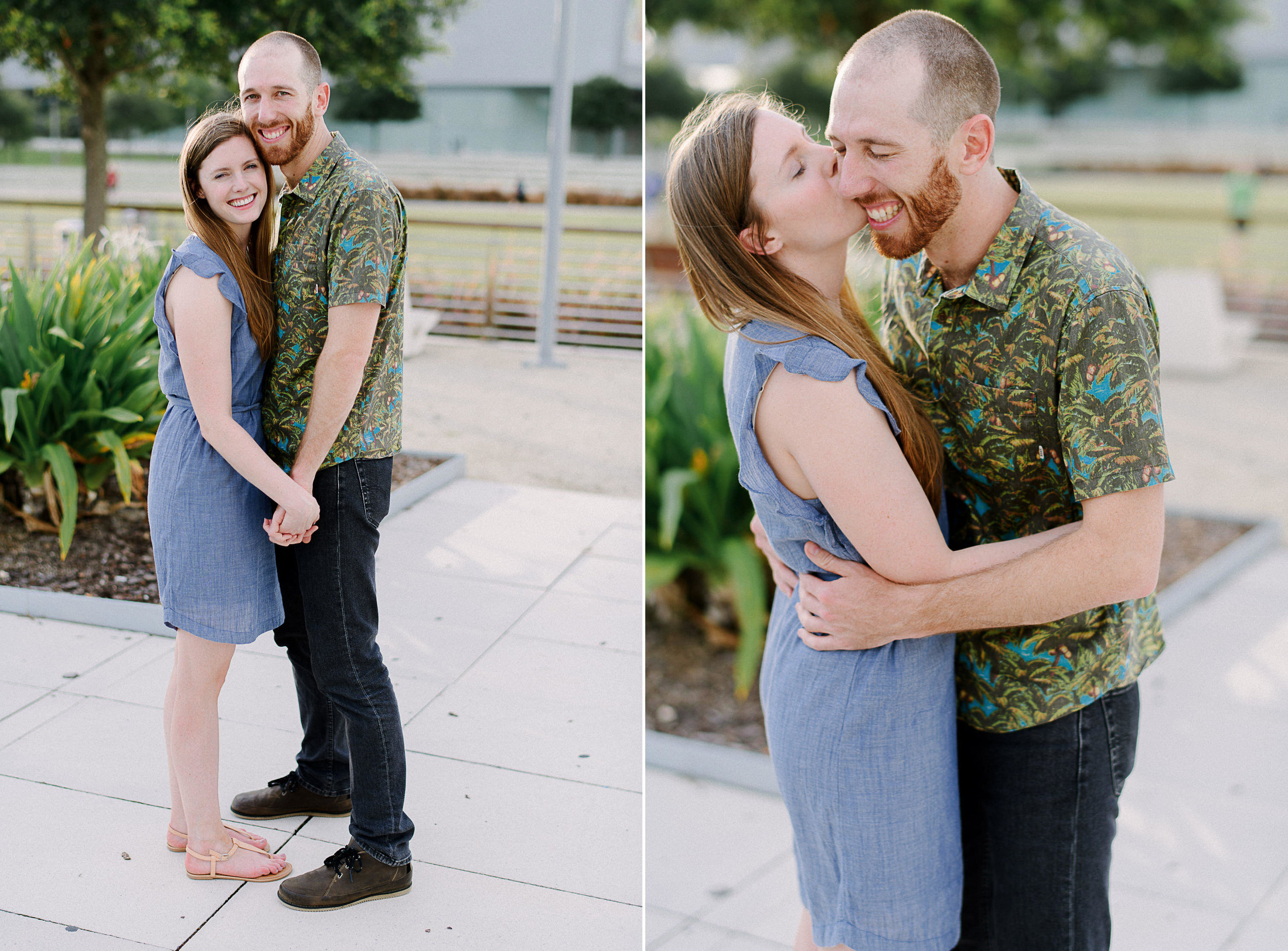 Dowtown Tampa Engagement Session in the City