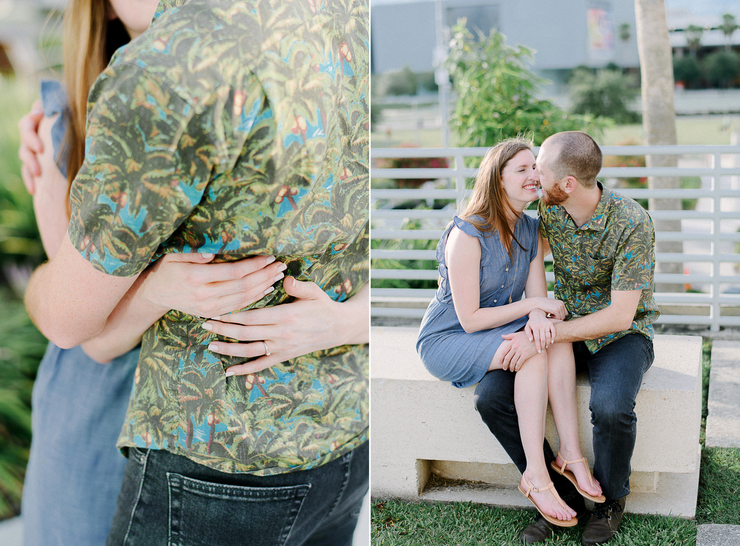 Dowtown Tampa Engagement Session in the City