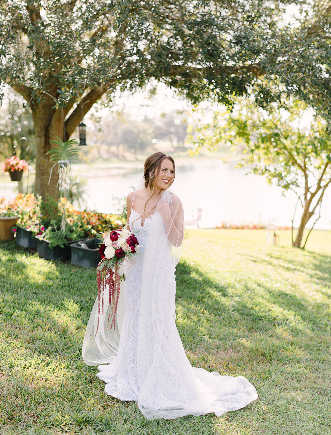 Florida Backyard Lakeside Wedding