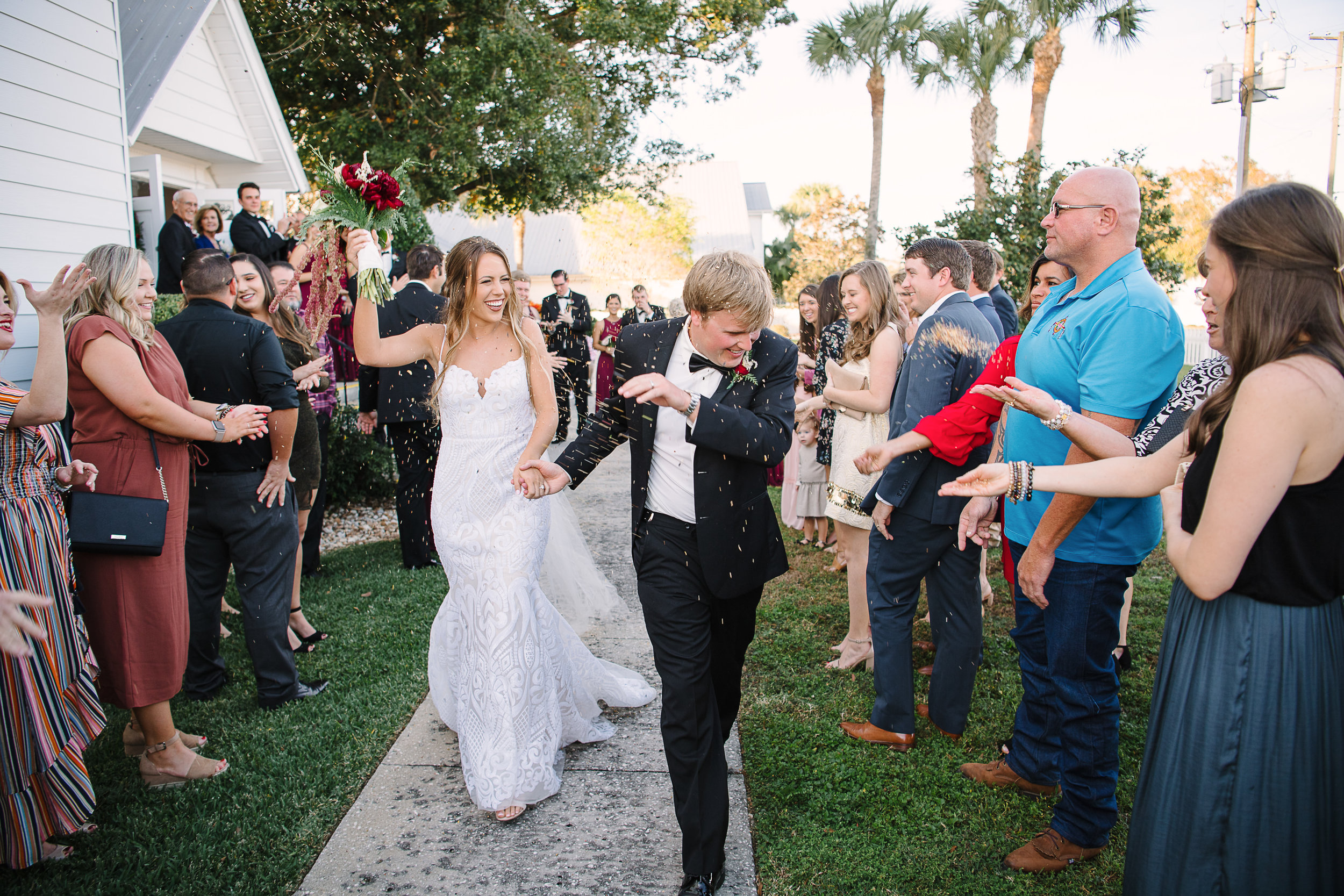 Florida Backyard Lakeside Wedding