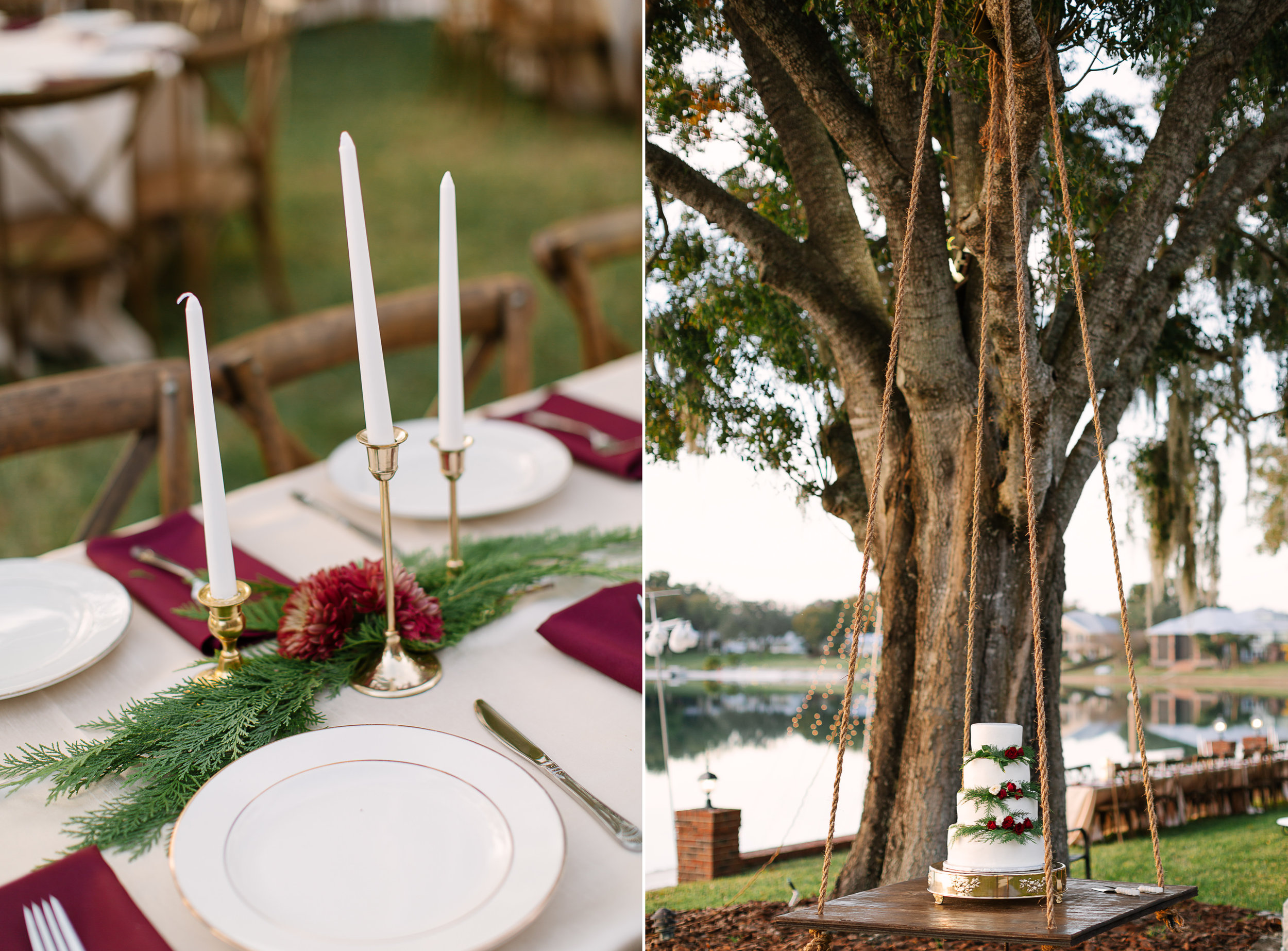 Florida Backyard Lakeside Wedding