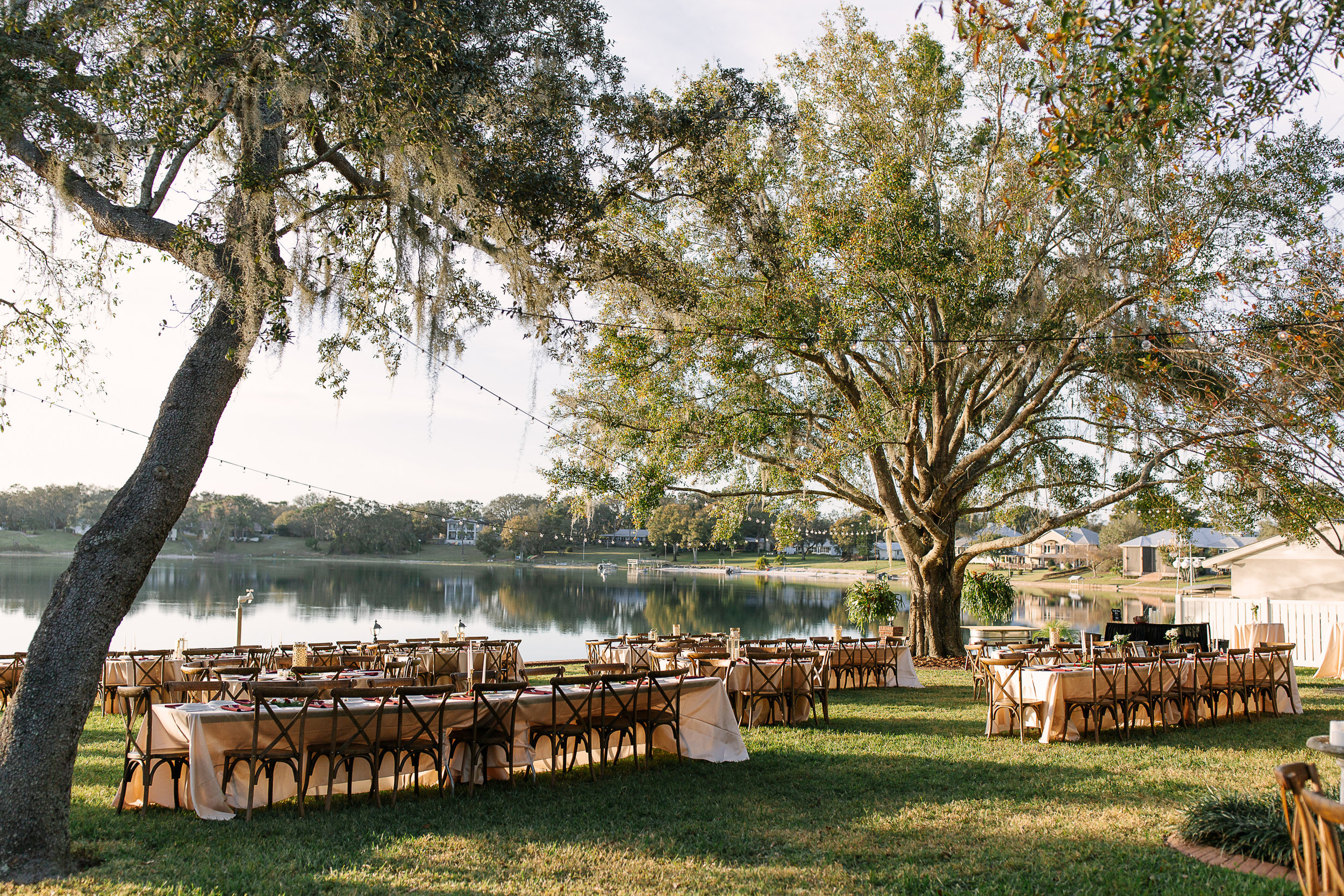 Florida Backyard Lakeside Wedding