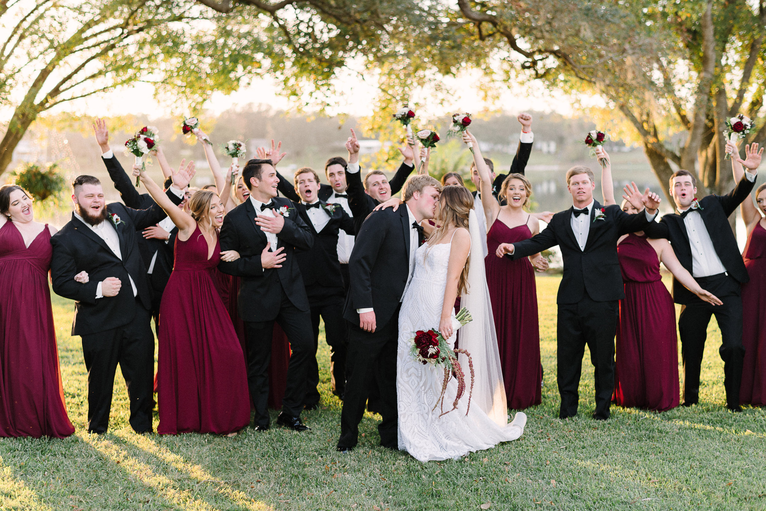 Florida Backyard Lakeside Wedding