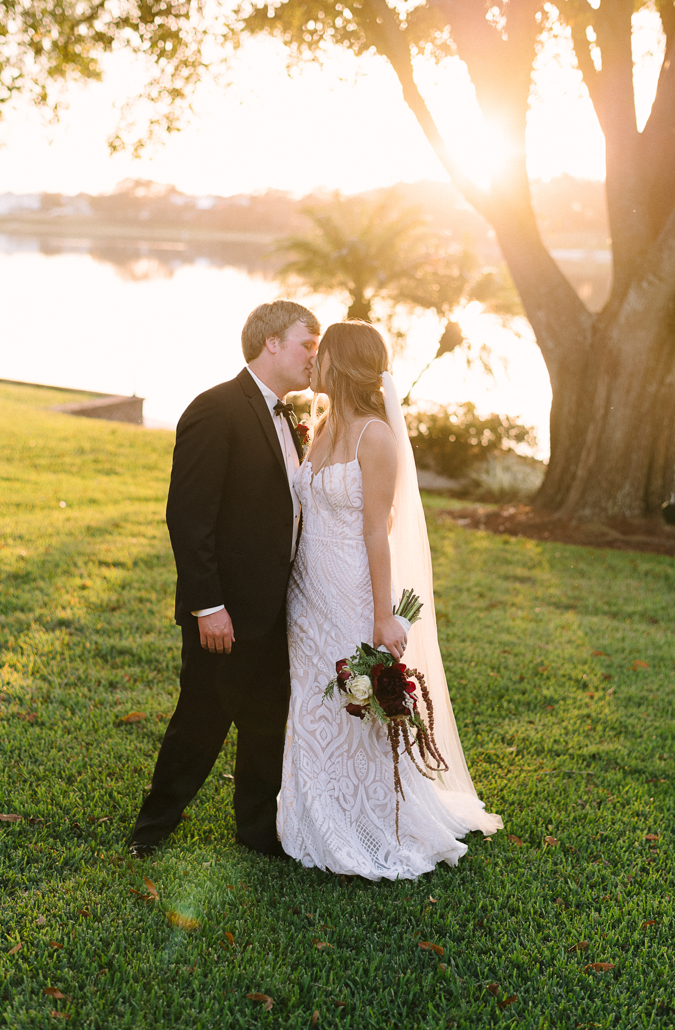 Florida Backyard Lakeside Wedding