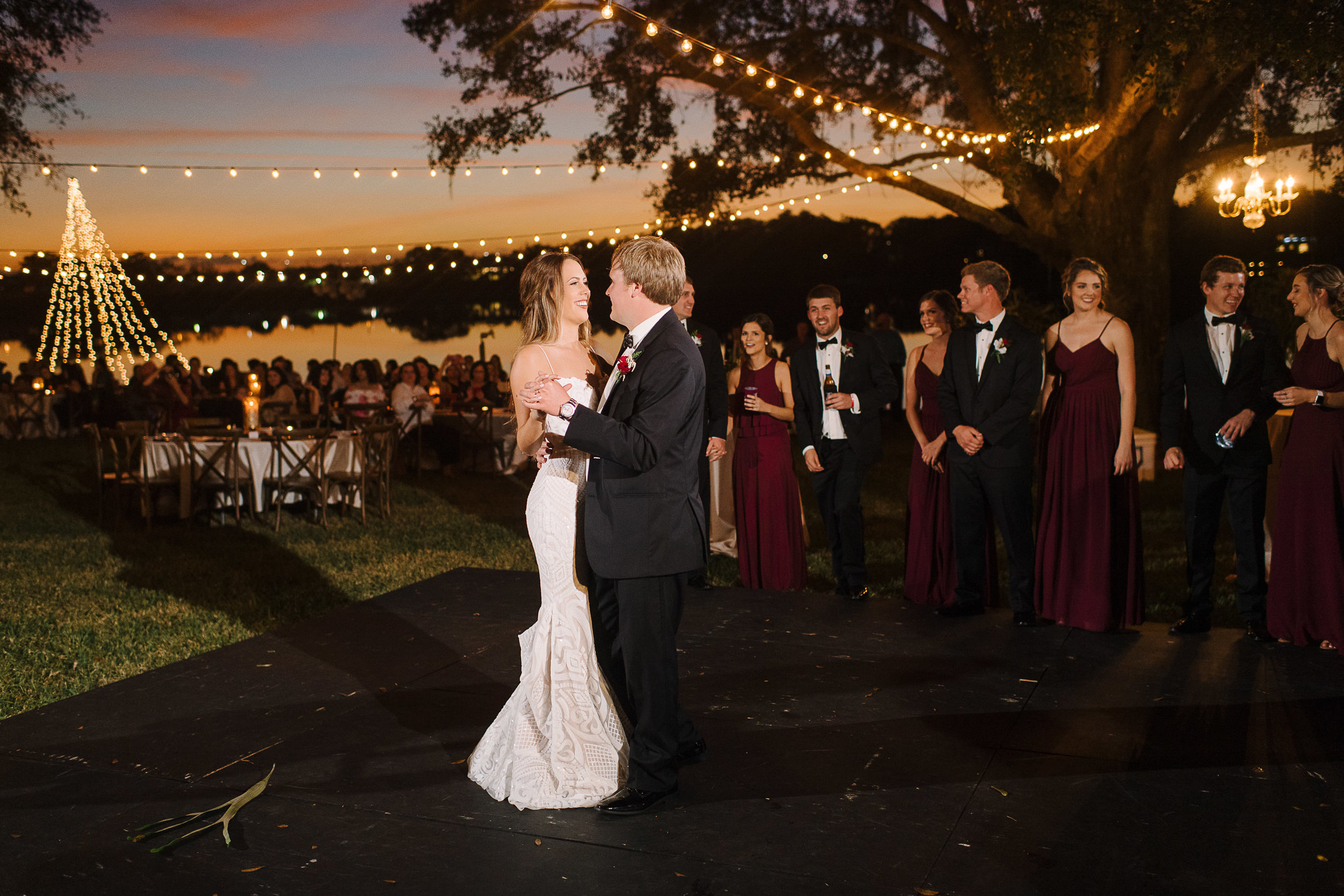 Florida Backyard Lakeside Wedding