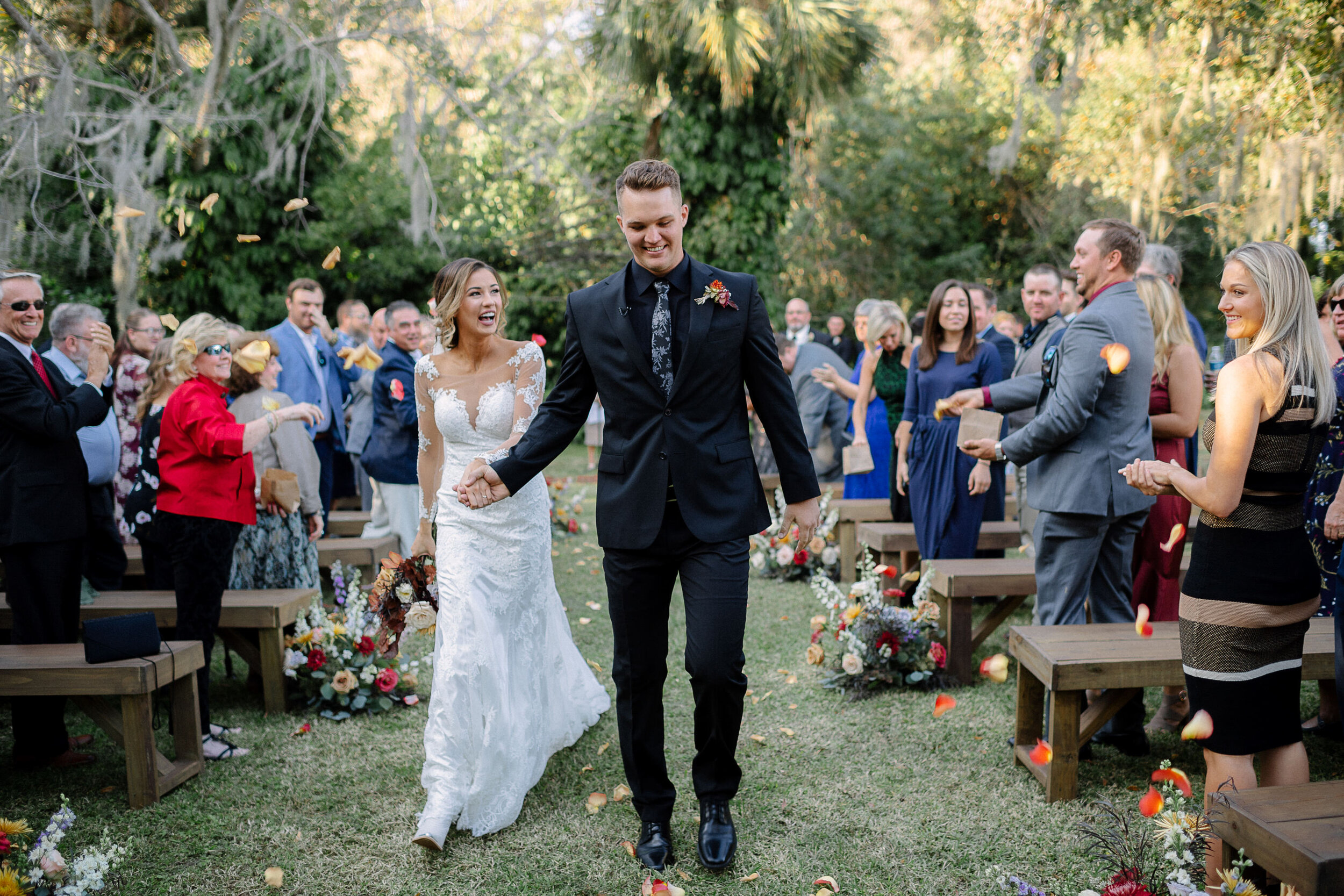 Florida Boho Wedding at a White Barn