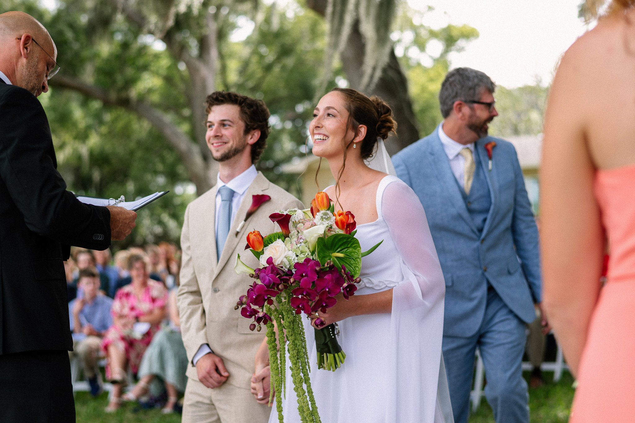 Backyard Lakeside Florida Wedding
