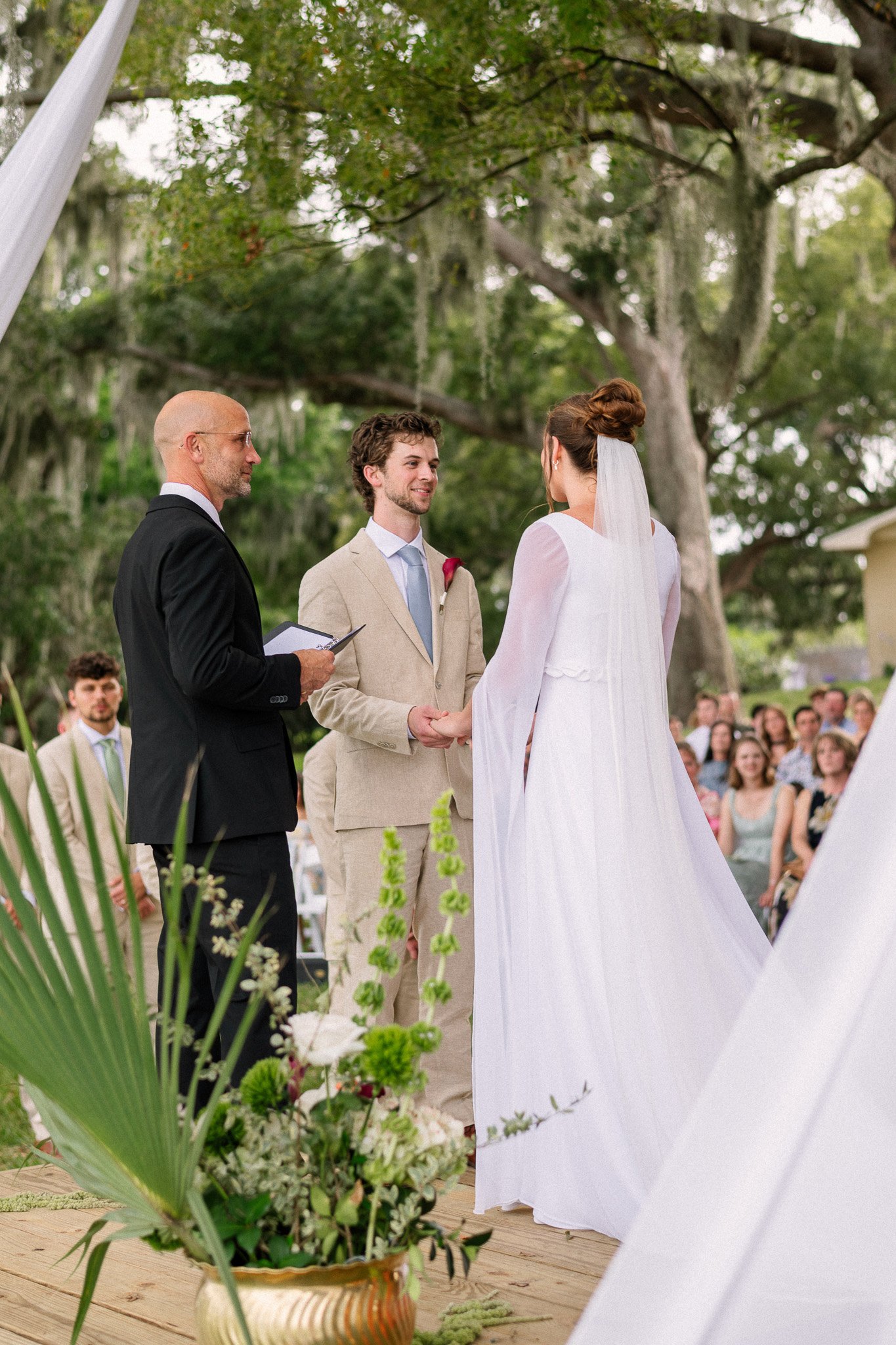 Backyard Lakeside Florida Wedding