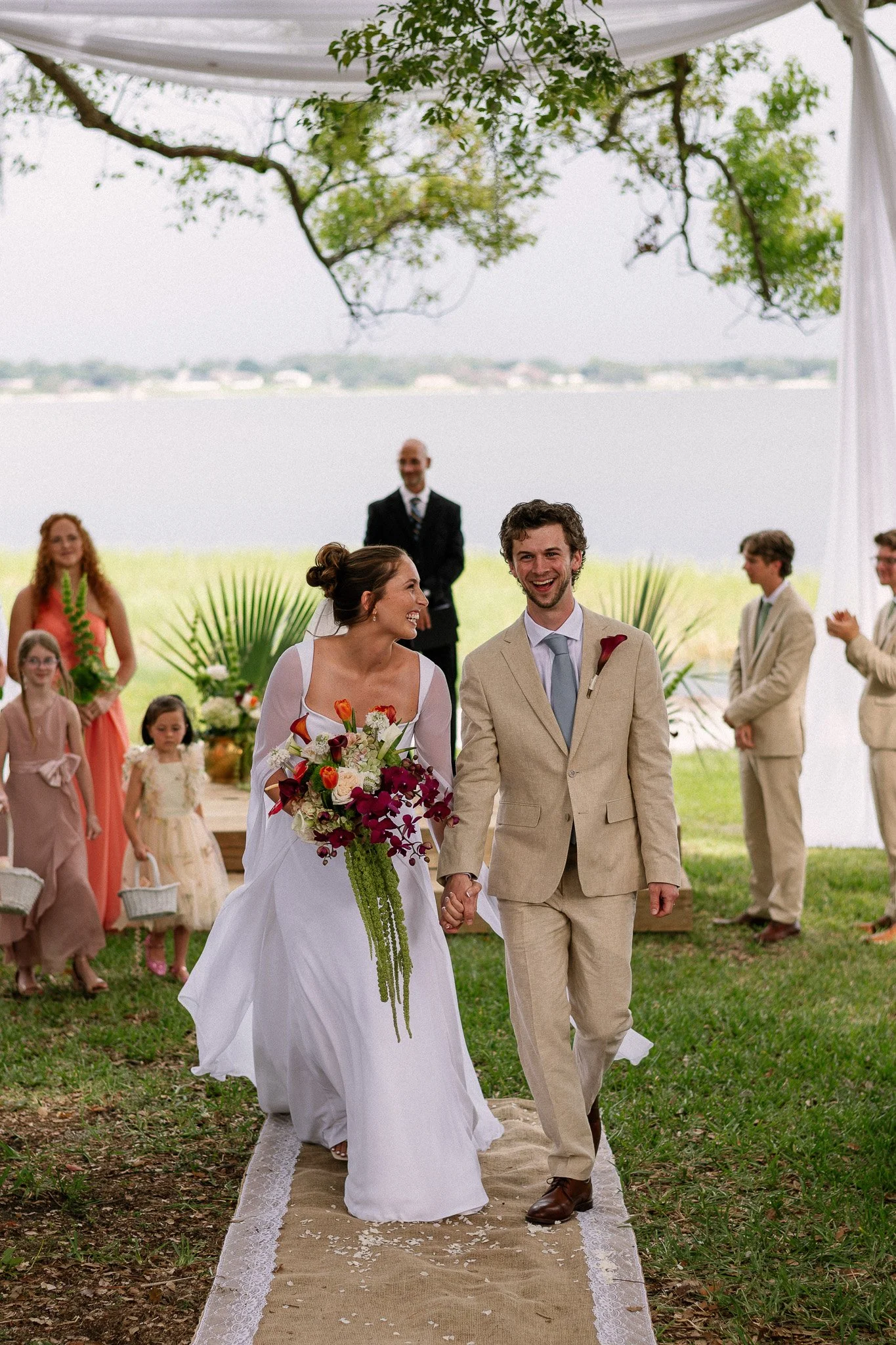 Backyard Lakeside Florida Wedding