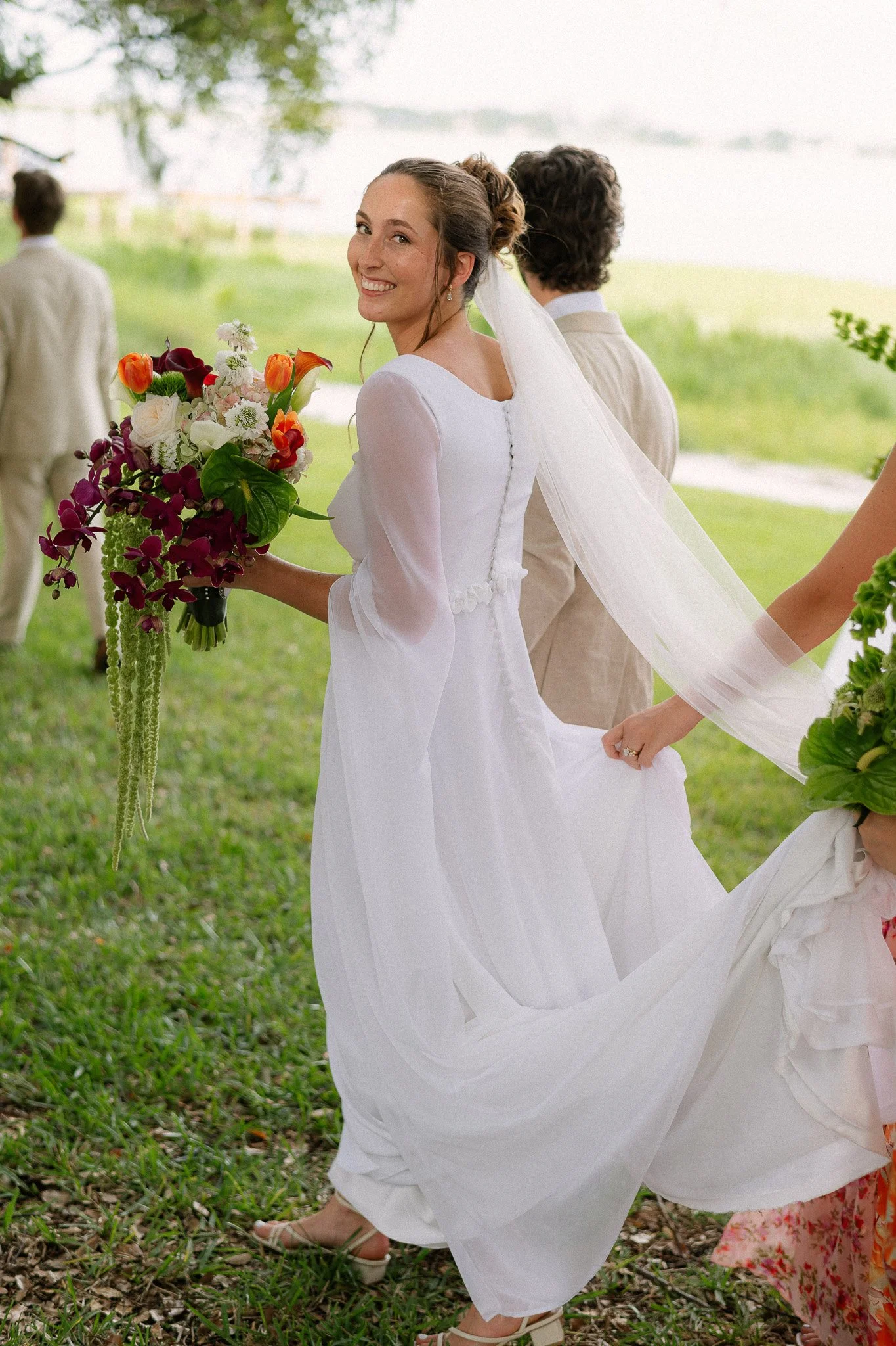 Backyard Lakeside Florida Wedding
