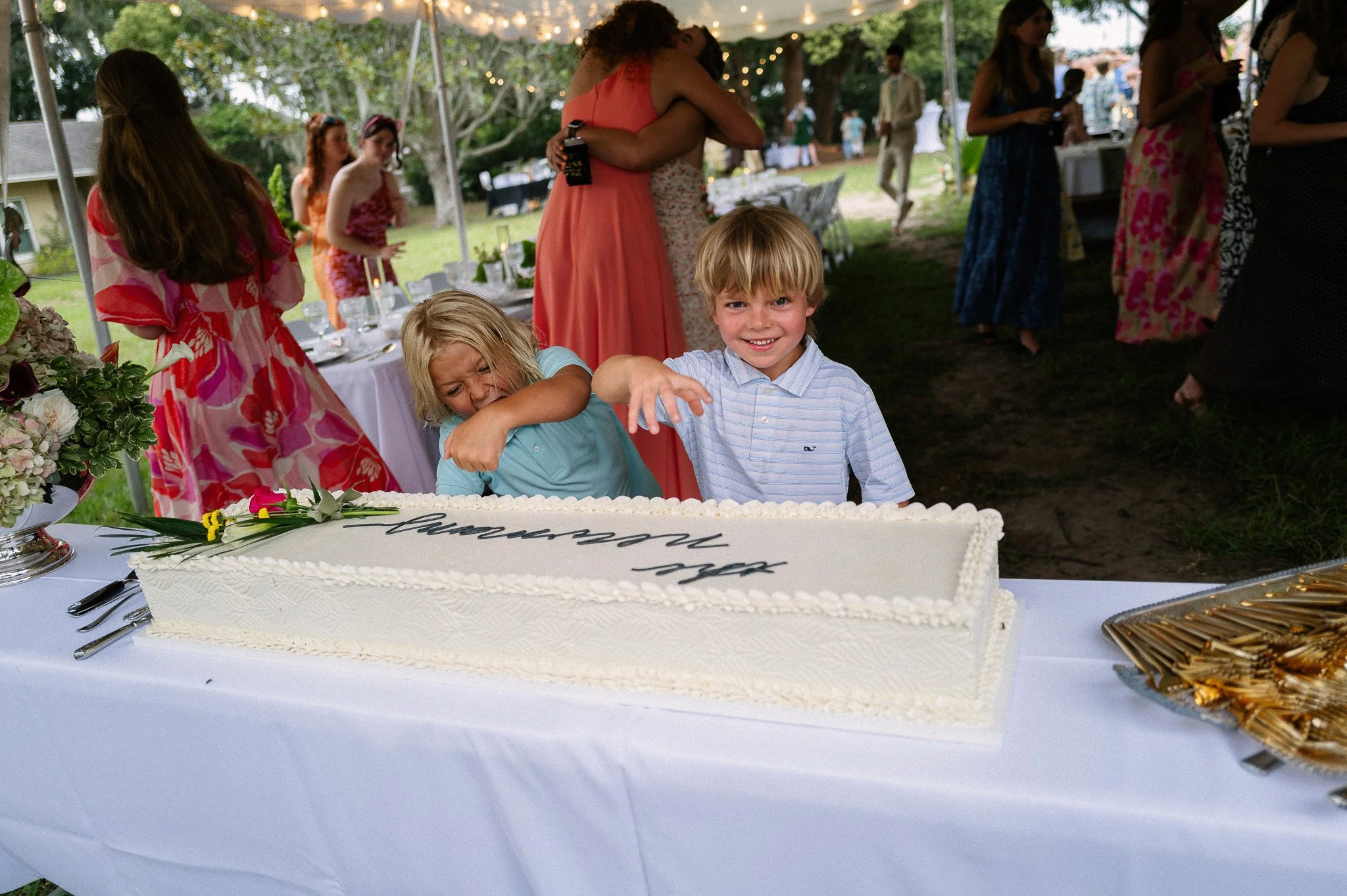 Backyard Lakeside Florida Wedding