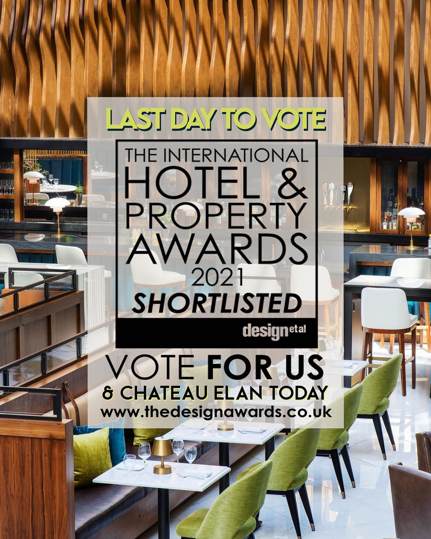 Today is the LAST day to vote! Help support our renovation of Chateau Elan by clicking on the link in our bio to vote for Chateau Elan Winery &amp; Resort in all three categories in this years International Hotel &amp; Property Awards by @design.et.a