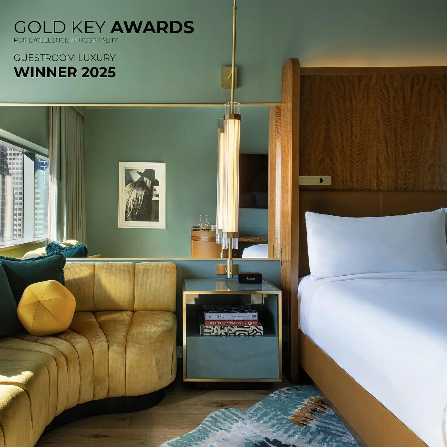 We are thrilled to be recognized as the Winner in the 2025 Gold Key Awards for Guestroom Luxury! Thank you to everyone who helped make this project come to life
📸: @michaelkleinbergphotography