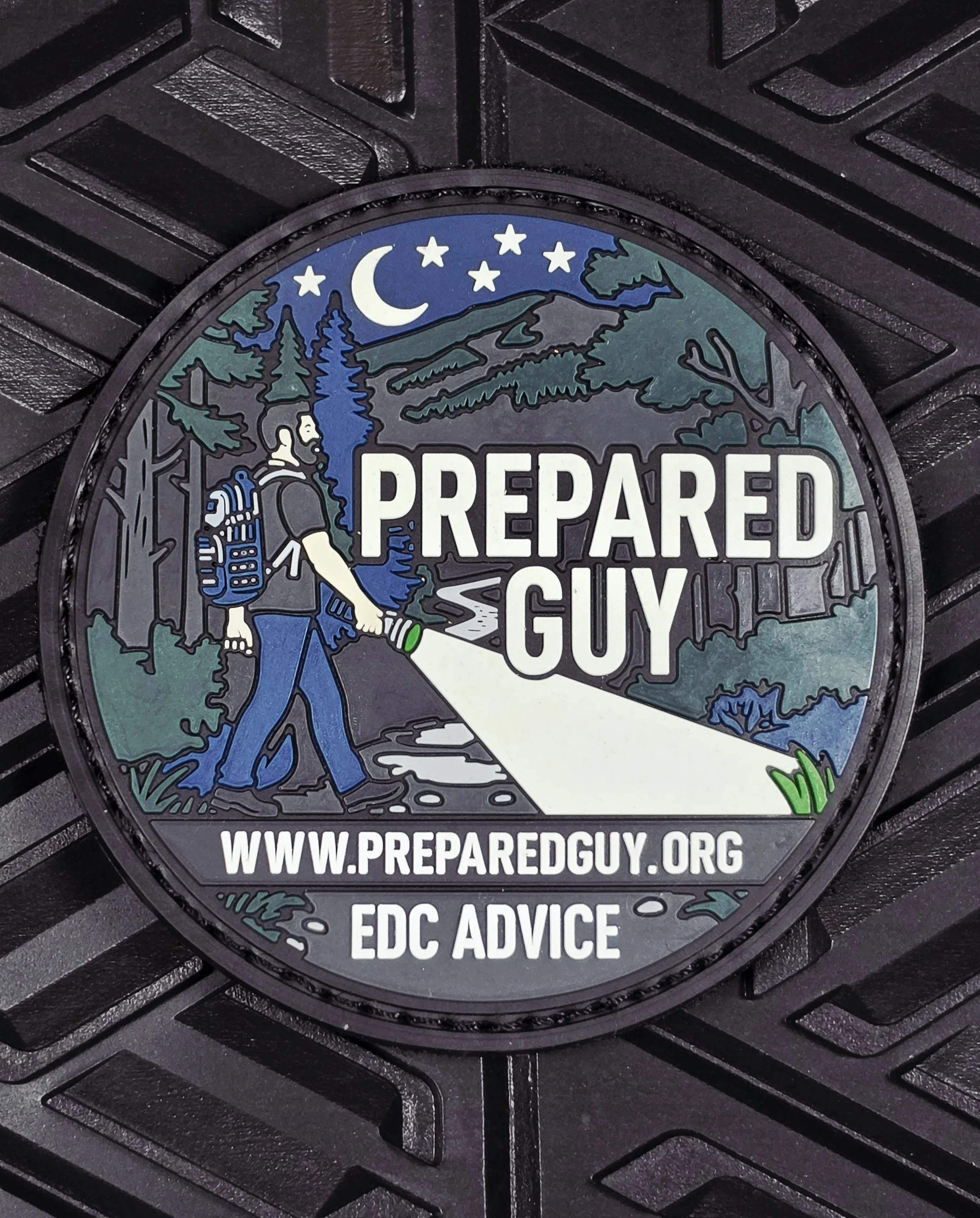 Prepared Guy Official Morale Patch - 3" Glow in the Dark PVC Tactical hook &amp; loop